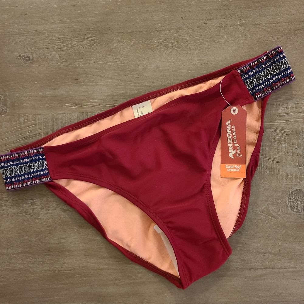 Arizona Jeans Coral Reef Swimwear Bikini Bottom - Size XL